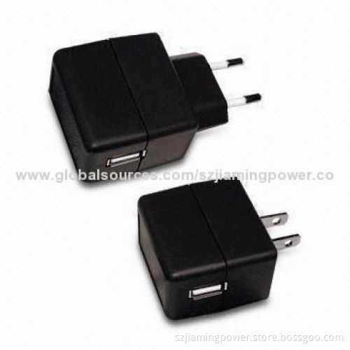 5W Wall-mounted K-Series (USB Inlet) Universal Switching Adapters with Fixed AC Plugs (Up to 5W)